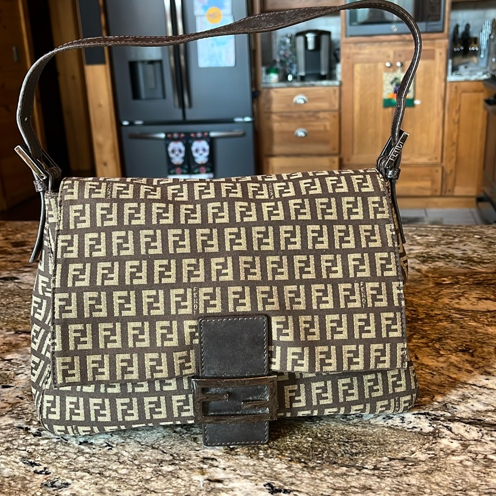 Fendi Zucchino Mamma Baguette AUTHENTIC
